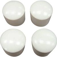 Plastic Leg Tips White, 7/8" 