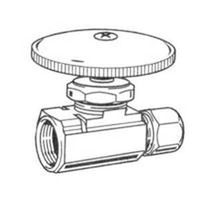 Straight Stop Valve, 1/2" x 3/8"