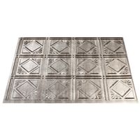 backsplash, 18in. x 24in. silver