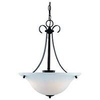 three light pendant, matte black
