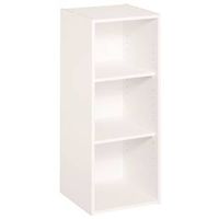 open stackable storage organizer, 31 1/2in. x 12in. x 12in. white