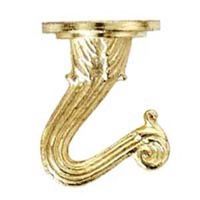 ceiling hooks antique brass 2 pc 