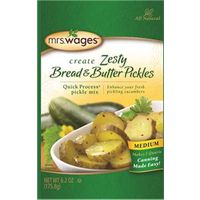 MRS WAGES ZESTY BREAD & BUTTER PICKLE MIX 6.2OZ