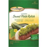 MRS WAGES SWEET PICKLE RELISH MIX 3.8OZ
