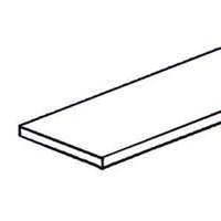 anodized aluminum flat bar, 1/8in. x 2in. x 6