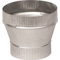 Imperial GV1358 Taper Stove Pipe Increaser, 5 X 6 in, Large End Crimped, 26 ga, Galvanized