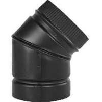 stove pipe 45 degree elbow, 8in. black