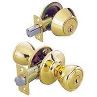 tulip combo entry lockset, polished brass
