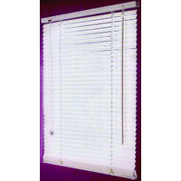 Faux Wood Blinds, 43"W x 64"H White