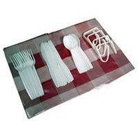 picnic table cloth & cutlery kit