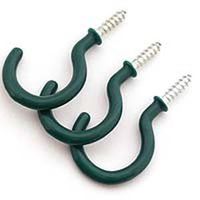 vinyl coated hooks black 3 pc