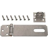 Fixed Safety Hasp, 4 1/2in. Galvanized