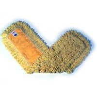 trapper dust mop head, 5in. x 18in. yellow