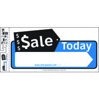 Sale Today Directional Sign, 10in. x 22in.