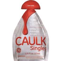 acrylic caulk singles, 1.25 oz white