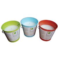 5IN COLORED BUCKET CANDLE
