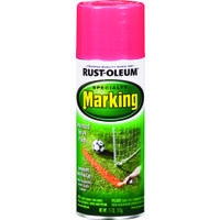 Indoor Outdoor Marking Spray Paint, 12 oz Fluorescent Pink