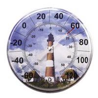 decorative lighthouse outdoor thermometer