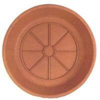 Plastic Plant Saucer, 14" Dia Terra Cotta