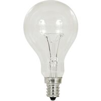 clear ceiling fan light bulb, 60w 2 pk