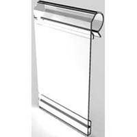 plastic label holder, clear