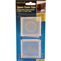 Clear Square Cups, 1 13/16in. Id