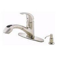 Kitchen Faucet with Pull Spray & Soap Dish  