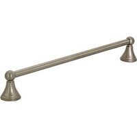Satin Nickel Round Towel Bar, 18"
