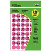 9942020 - 3/4IN PINK PRICE LABELS