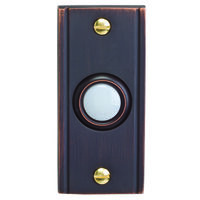 Lighted Doorbell Button, Bronze