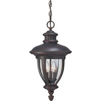 Outdoor Pendant Lantern, Redwood Rust