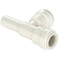 quick connect reducing stackable tee, 3/4in. x 1/2in.
