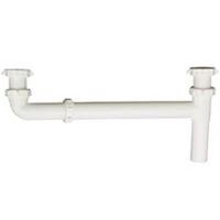 slip joint continuous waste end outlet, white