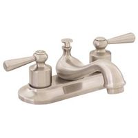 bathroom faucet, satin nickel 4in.
