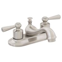 bathroom faucet, satin nickel 4in.