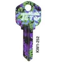 Kwikset Groovy Key Blue Floral