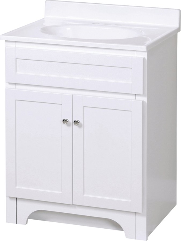 BATHROOM VANITY WHITE 24X18 VSHE0973768, COWAT2418