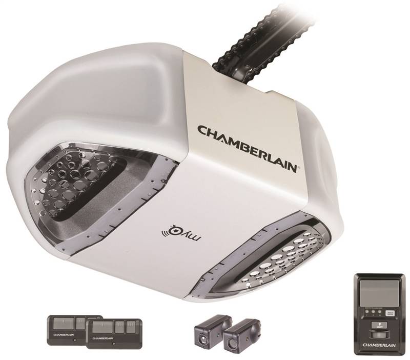 Chamberlain PD762EV Garage Door Opener, 3/4 hp, 200 W, Chain Drive