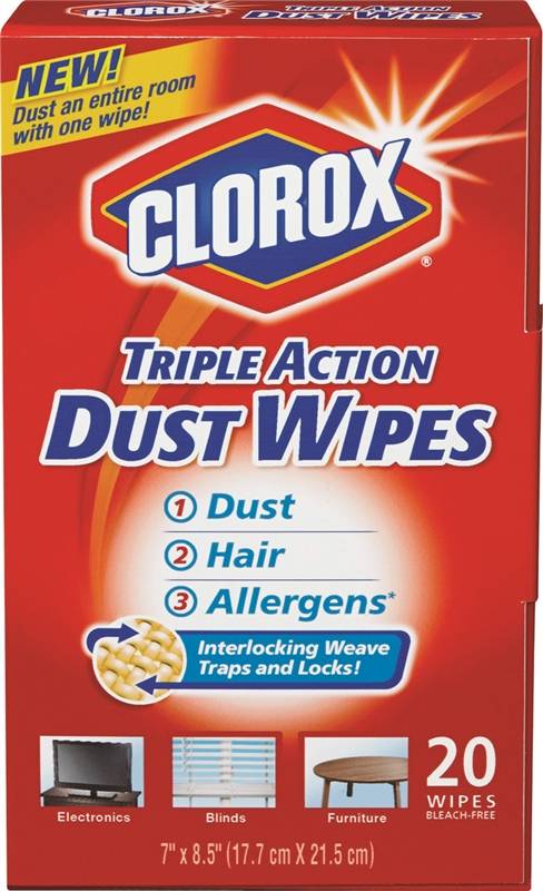 Wipes Dust Triple Action 20ct - Case of 10