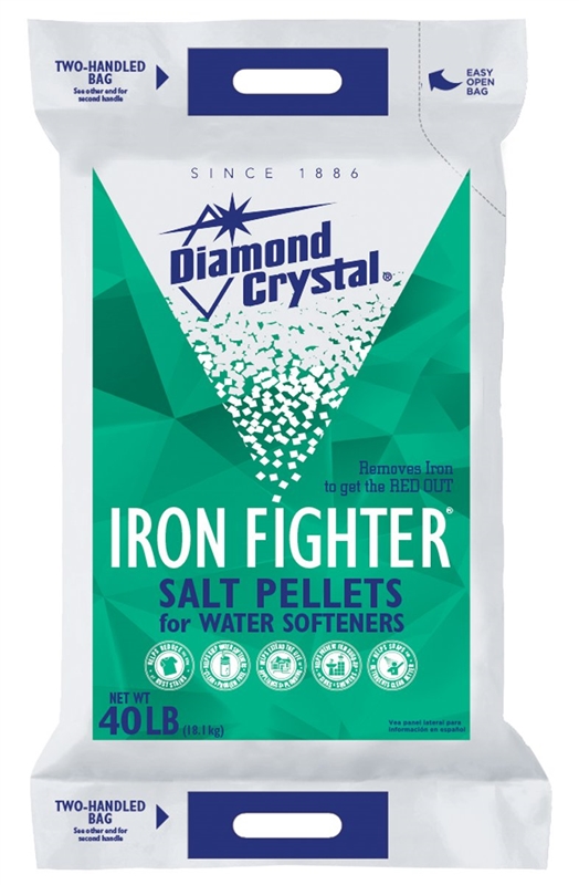 Diamond Crystal 100012408 Water Softener Red-Out Pellet, 40 lb Bag