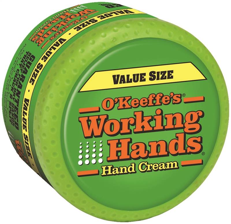 O'KEEFFE'S K0680001 Working Hands Cream, 6.8 oz, Jar, White, Paste