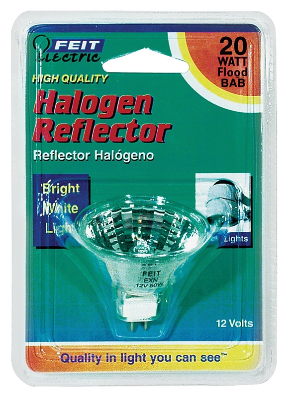 Feit Electrec 50 watt Halogen MR16 Reflector GU5.3 base Dimmable 3000K 2-Pack