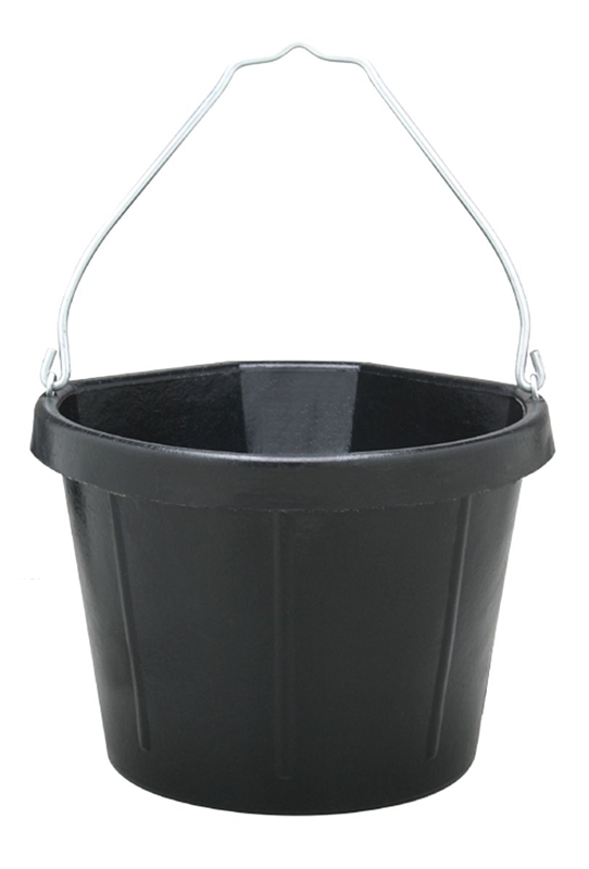 Miller Rubber Corner Bucket, Black, 5 gal