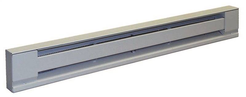 TPI H2915-072SW Electric Baseboard Heater, 5100 BTUH at 240 V, 3825 72 Inch Baseboard Heater With Thermostat