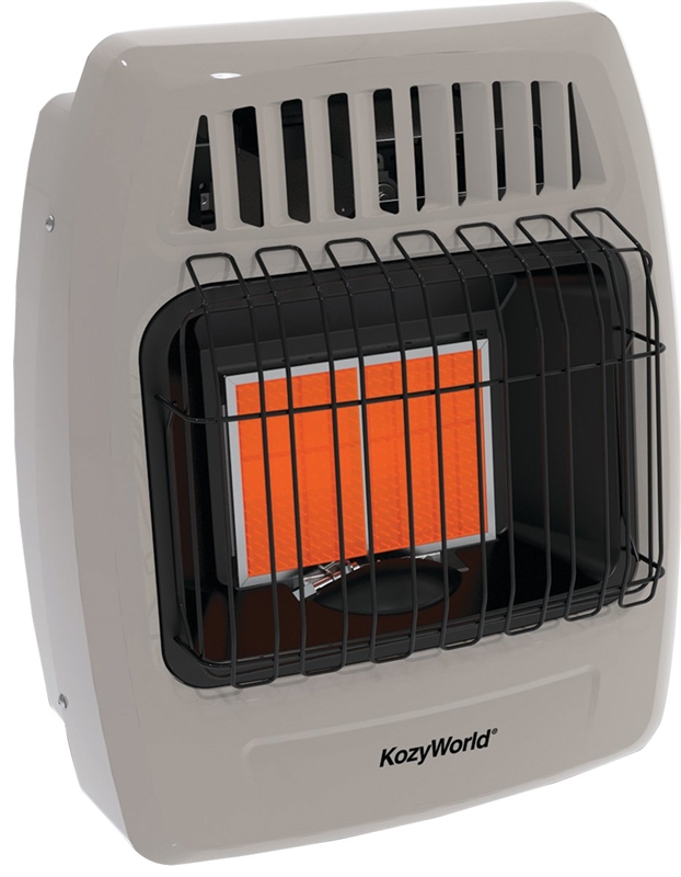 KozyWorld KWN211 2Plaque Infrared Space Heater, 12000 BTU, 500 sqft