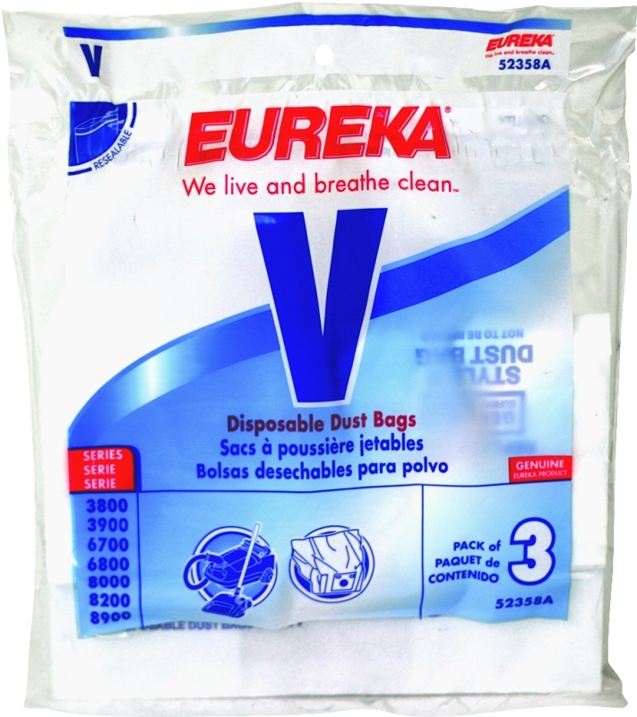 Eureka 52358A Vacuum Cleaner Bags, Type V, Canister