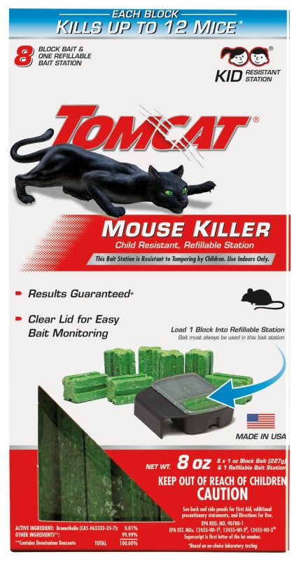 TOMCAT Mouse Killer Refilable 8 1oz packs