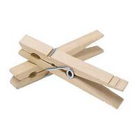 CLOTHESPINS SPRING HVYD WOODEN
