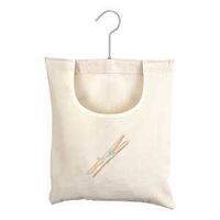 CLOTHESPIN BAG W/HNG HK CANVAS