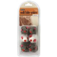 Aspen 58071 Assorted Soft Bite Mice Toy
